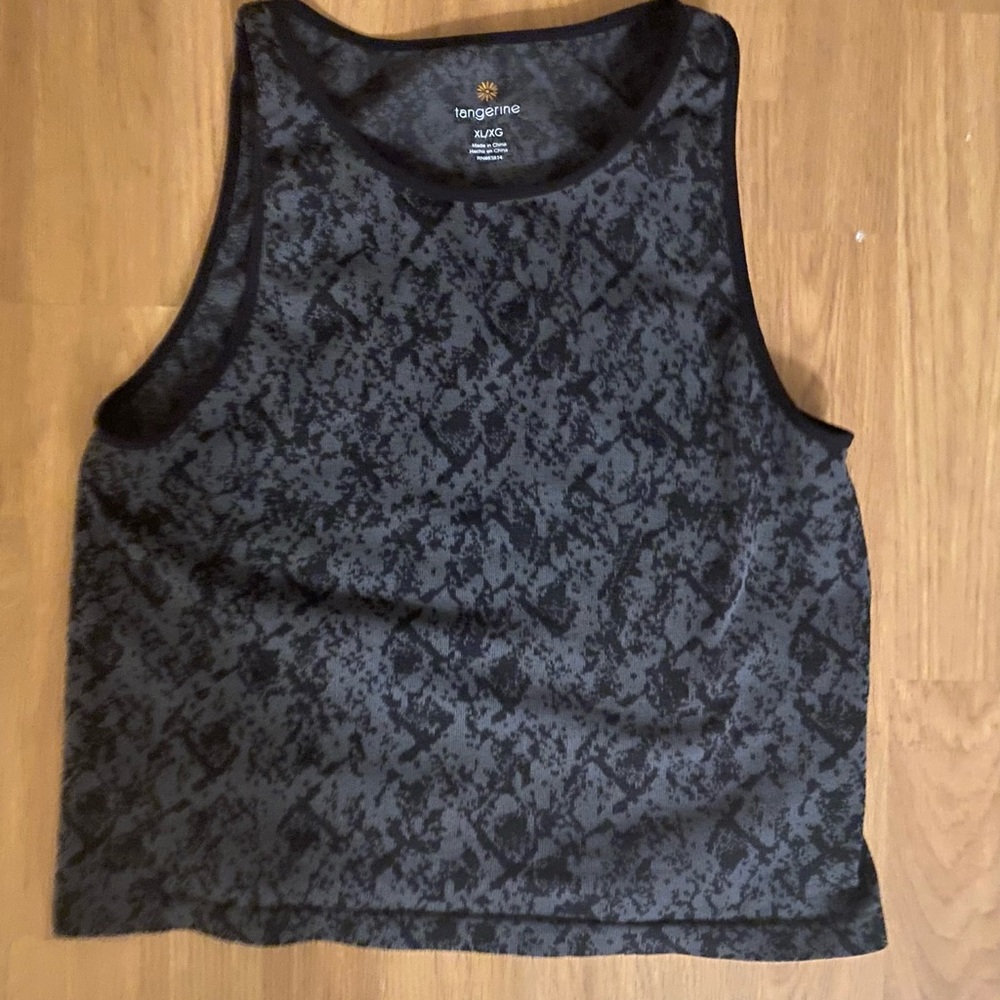 Black with floral design